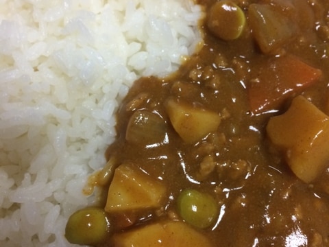 枝豆カレー(´Д` )